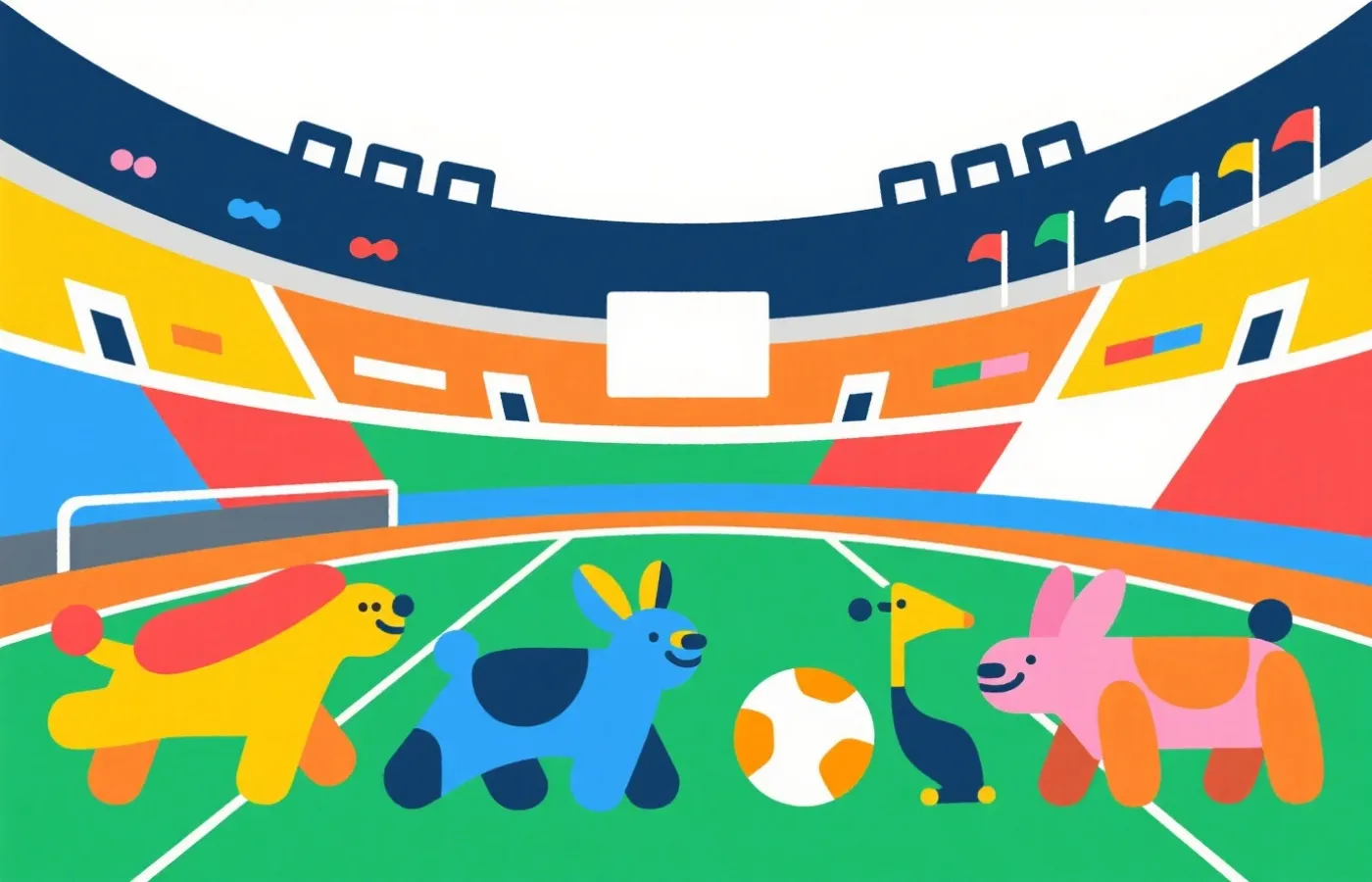 动物运动会主题视觉